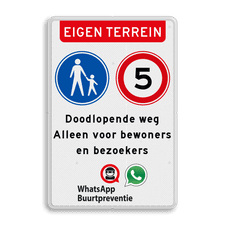 Aluminium informatiebord met dubbel omgezette rand