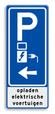 Aluminium informatiebord met een dubbel omgezette rand