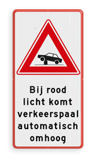 Aluminium informatiebord met een dubbel omgezette rand