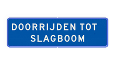Aluminium informatiebord met een dubbel omgezette rand