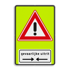 Aluminium informatiebord met dubbel omgezette rand