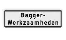 Aluminium scheepvaartbord met een dubbel omgezette rand