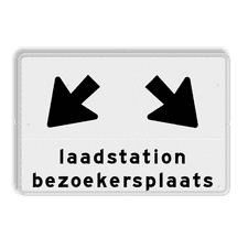 Aluminium informatiebord met een dubbel omgezette rand