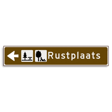 Aluminium versterkt kokerprofiel Verwijsbord