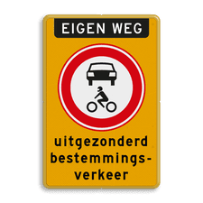 Aluminium informatiebord met dubbel omgezette rand