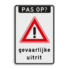 Aluminium informatiebord met dubbel omgezette rand