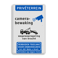 Aluminium informatiebord met dubbel omgezette rand