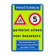 Aluminium informatiebord met dubbel omgezette rand
