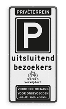 Aluminium informatiebord met een dubbel omgezette rand