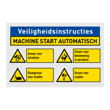 Veiligheidsbord vlak Alupanel (2mm)