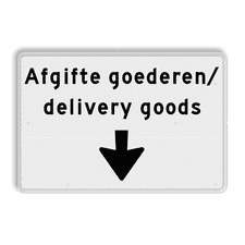 Aluminium informatiebord met een dubbel omgezette rand