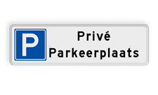 Aluminium informatiebord met een dubbel omgezette rand