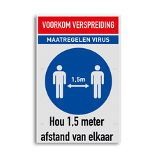 Veiligheidsbord vlak Alupanel (2mm)