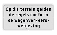 Aluminium informatiebord met een dubbel omgezette rand
