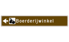 Aluminium strokenbord met een haaks omgezette rand