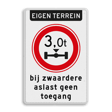 Aluminium informatiebord met dubbel omgezette rand