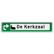 Aluminium versterkt kokerprofiel Verwijsbord