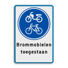 Aluminium informatiebord met dubbel omgezette rand