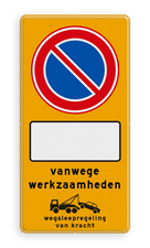 Aluminium informatiebord met een dubbel omgezette rand