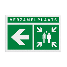 Veiligheidsbord vlak Alupanel (2mm)