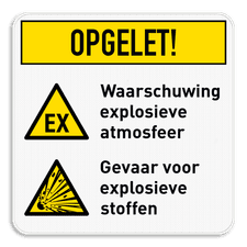Veiligheidsbord met dubbel omgeplooide rand