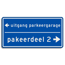 Aluminium straatnaambord met een dubbel omgezette rand