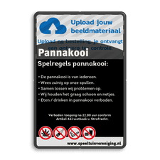 Aluminium spel- huisregelbord met dubbel omgezette rand