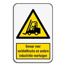 Veiligheidsbord met dubbel omgeplooide rand