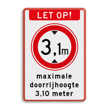 Aluminium informatiebord met dubbel omgezette rand