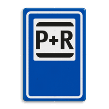 Aluminium informatiebord met een dubbel omgezette rand