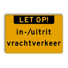 Aluminium informatiebord met een dubbel omgezette rand