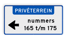 Aluminium informatiebord met een dubbel omgezette rand