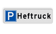 Aluminium informatiebord met een dubbel omgezette rand