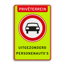 Aluminium informatiebord met dubbel omgezette rand