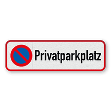 Verkehrsschild aus DibondTraffic mit Alform Rahmen