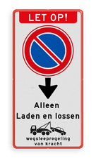Aluminium informatiebord met een dubbel omgezette rand
