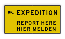 Aluminium informatiebord met een dubbel omgezette rand