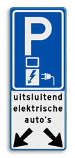 Aluminium informatiebord met een dubbel omgezette rand