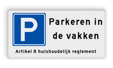 Aluminium informatiebord met een dubbel omgezette rand