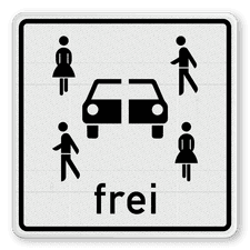 Verkehrsschild aus DibondTraffic mit Alform Rahmen