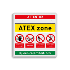 Veiligheidsbord met dubbel omgezette rand