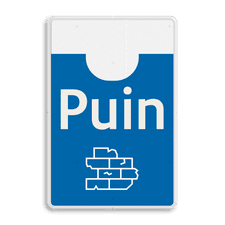 Aluminium bord met een dubbel omgezette rand