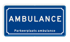 Aluminium informatiebord met een dubbel omgezette rand