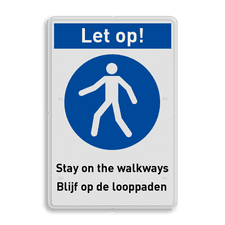 Aluminium bord met dubbel omgezette rand