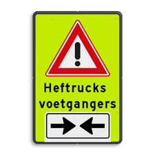 Aluminium informatiebord met dubbel omgezette rand