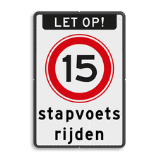 Aluminium informatiebord met dubbel omgezette rand