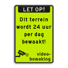 Aluminium informatiebord met dubbel omgezette rand
