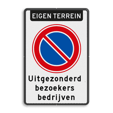 Aluminium informatiebord met dubbel omgezette rand