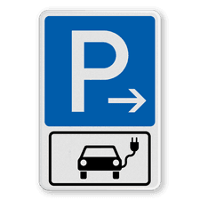 Verkehrsschild aus DibondTraffic mit Alform Rahmen