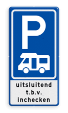 Aluminium informatiebord met een dubbel omgezette rand